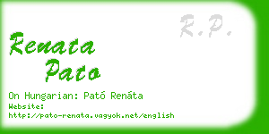 renata pato business card